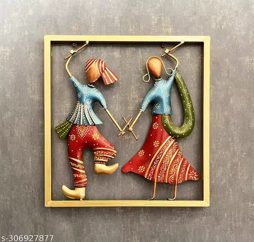 Kraphy Iron Dancing Couple Wall Hanging Frame