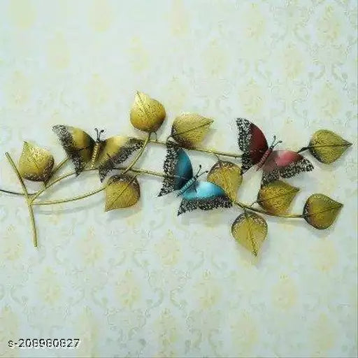 Metal Wall Art Three Butterfly Wall Panel